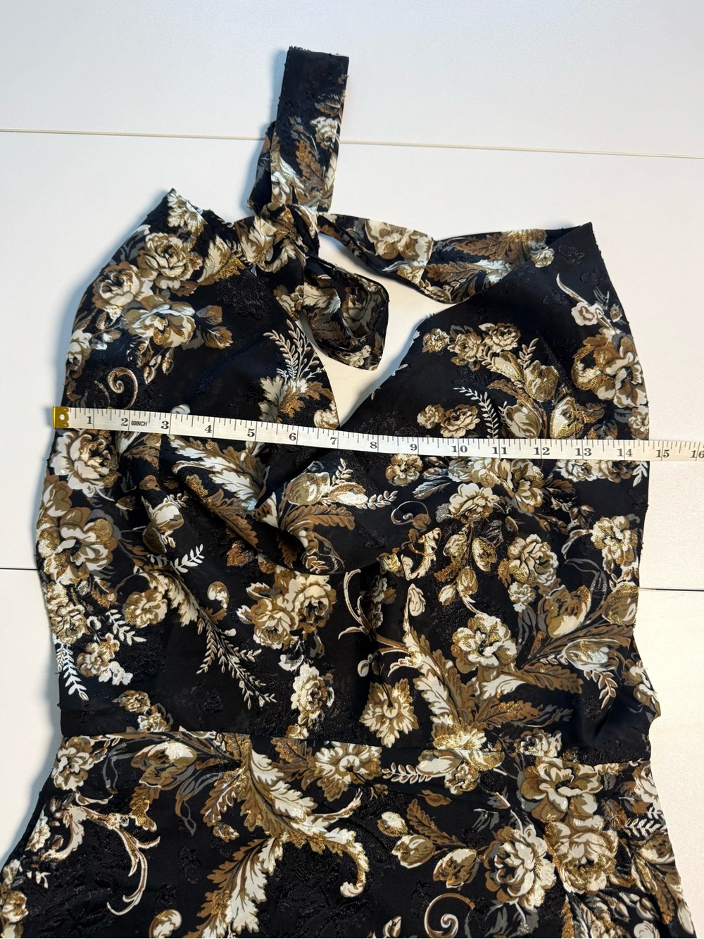12th Tribe Sofia Black Floral Mini Dress - Size S - Picture 16 of 16